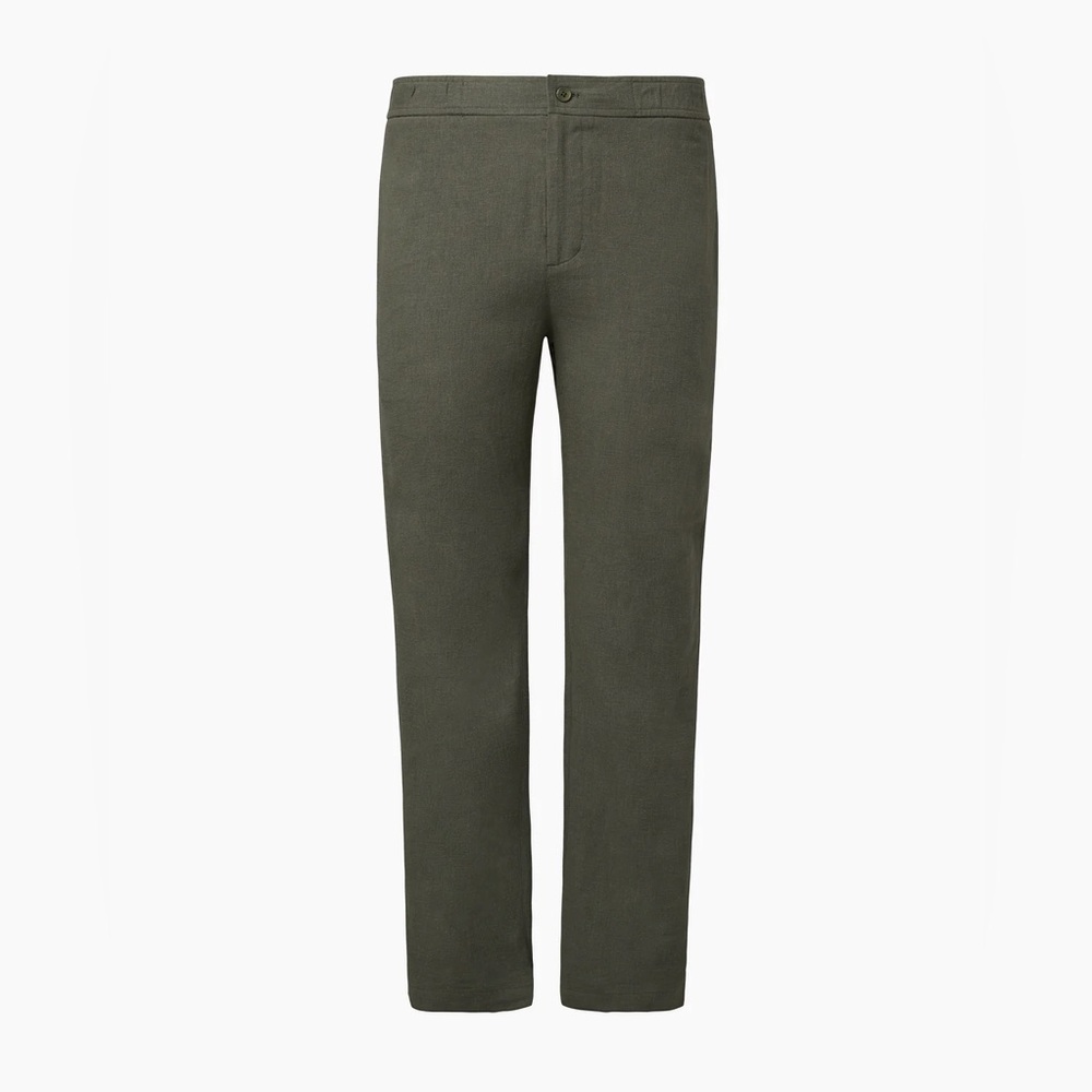 NWT Button Front Elastic Linen Pant